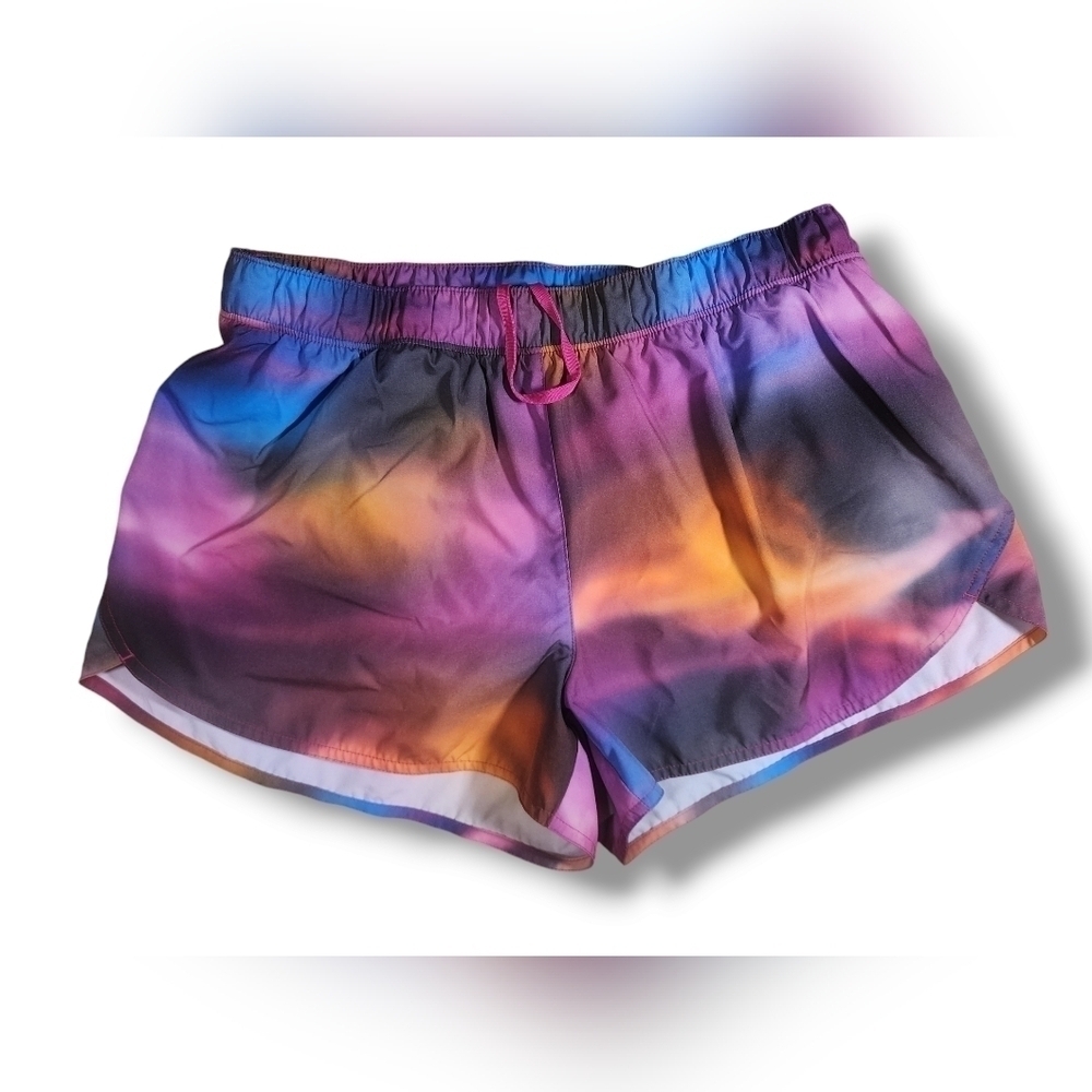 Old Navy DryQuick Womens Shorts With Liner & Drawstring Size Large UNIQUE Bright